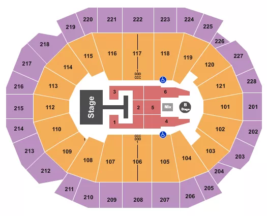 seating chart for Fiserv Forum - Descendants & Zombies - eventticketscenter.com